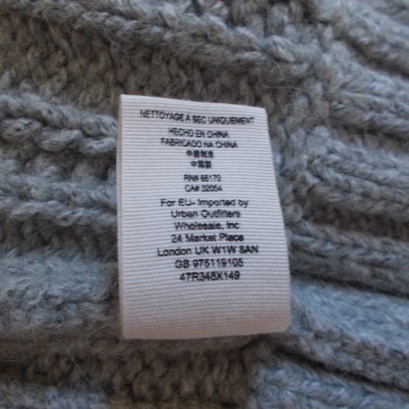 FREE PEOPLE Womens Top L Gray Cardigan Sweater - Picture 10 of 10